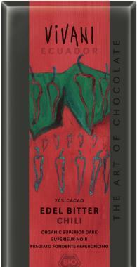 EG hořká čokoláda Chili  VIVANI 100g-BIO