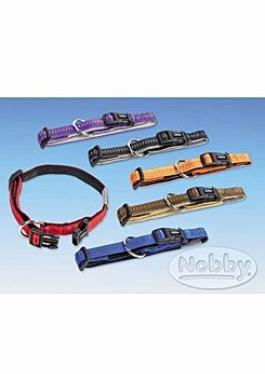 Nobby obojek nylon 20-30cm/10mm SOFT GRIP černý 1ks